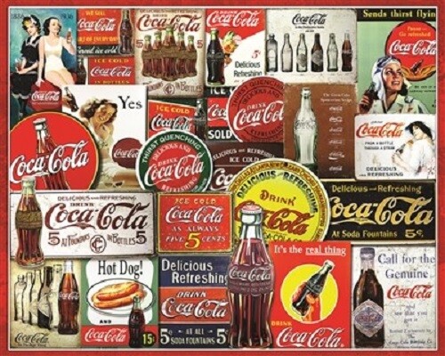 Coca Cola Tin Signs Jigsaw Puzzle, 1000 Pieces, Special Edition by