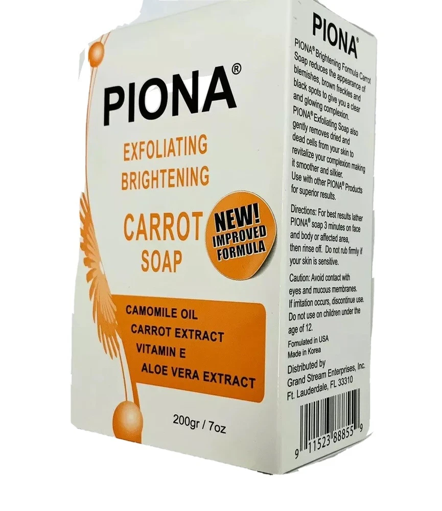 Piona Exfoliating & Carrot Soap 7oz