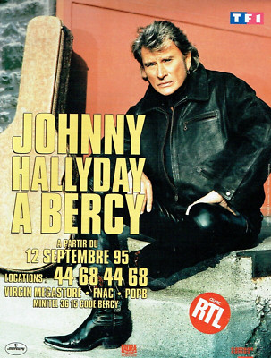 1995 Advertising 0323 Bercy Johnny Hallyday Concert Advertising