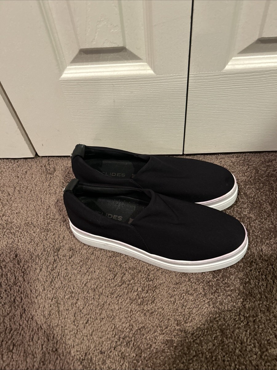 J Slides NYC Shoes Womens 8.5 Casual Slip On Sneakers Black  display picture 3