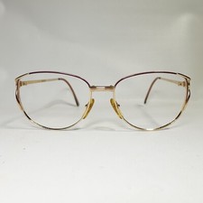 Vintage Gucci GG 2273 Z40 Purple Gold Eyeglasses Frames 57-17 135 Women w Case