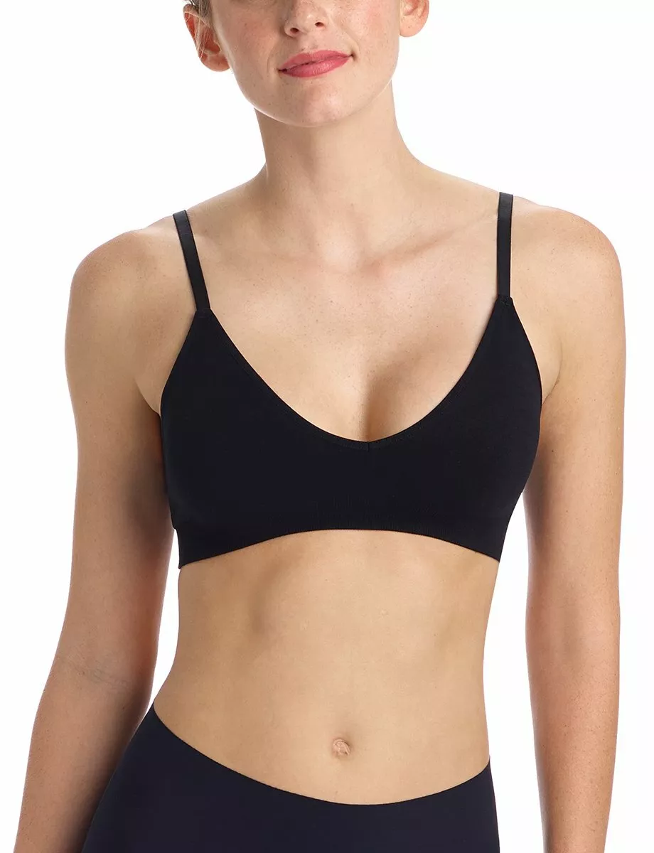 SALE - Commando Minimalist V-Bralette in Black - S/M, M/L, L/XL