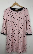 Kate Spade dream a little dream Pink Polkadot Sleep Shirt Night Gown Size Medium