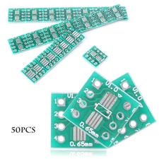 50x SOP8 SSOP8 TSSOP8 SMD To DIP8 Adapter 0.65/1.27mm PCB Board