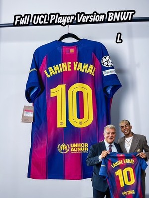 FC BARCELONA ユニフォーム 未開封 Lサイズ Full Barcelona 2025-2026 Home Player UCL Version BNWT Authentic