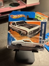 Hot Wheels Muscle Mania White ‘69 Ford Torino Talladega Short Card Scarce