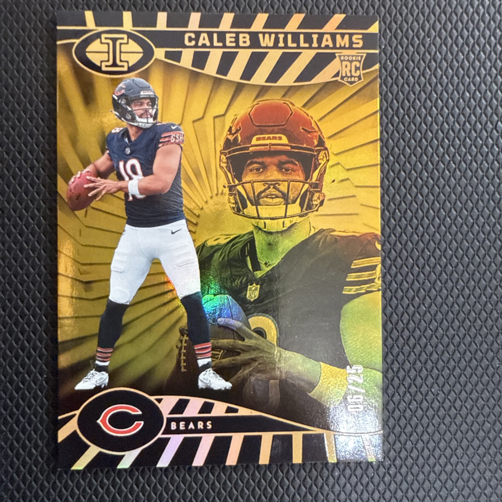 2024 Panini Illusions Caleb Williams #13 Gold Trophy Collection /25