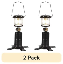 (2 pack) Ozark Trail 2 Mantle Propane Lantern Black