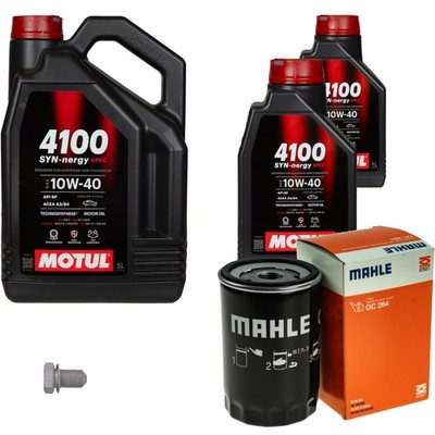 MAHLE Inspektionspaket 7 L MOTUL 4100 SYN-nergy SPEC 10W40 für VW Audi Golf Plus