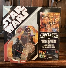 Star Wars 30th Anniversary Coin Album Darth Vader Figure And Collectors Coin