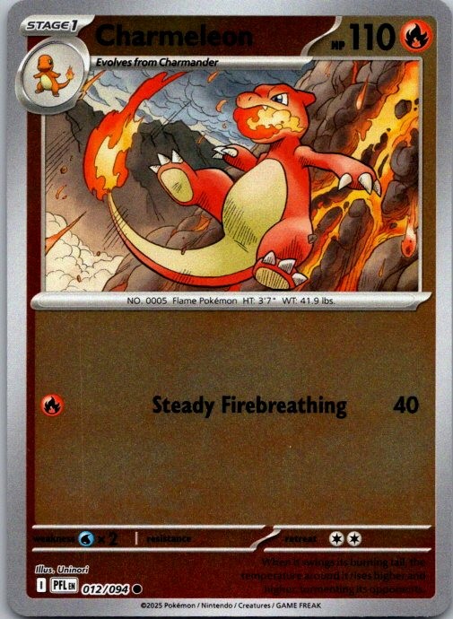 Charmeleon Reverse Common ME02: Phantasmal Flames 012/094 NM