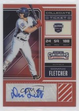 2018 Panini Elite Extra Edition Red Prizm /100 Dominic Fletcher #USA-DF Auto a3i