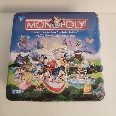 Monopoly The Disney Theme Park Edition Tin Box 2002 Rare Board Game. New sealed.