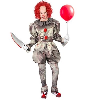 Widmann Killer Clown (Shirt, Pants, Overpants, Belt, Shoe Covers) (158 cm / 11-1