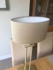 CHELSOM Oval Shot Silk Lampshade 25x14cm. 14cm high. NEW £43