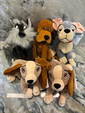 Disney Store Lady and the Tramp Mini Bean Bag Plush Lot 4 Lady Tramp Scamp