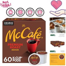 Roast Coffee Pods - 60 Recyclable McCaf K-Cups for Home Brewing