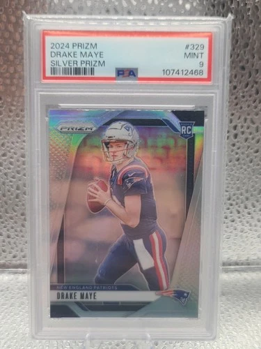 2024 PANINI PRIZM SILVER PRIZM #329 DRAKE MAYE PSA 9