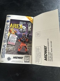 Area 51 (Sega Saturn, 1996) Complete CIB With Registration Card