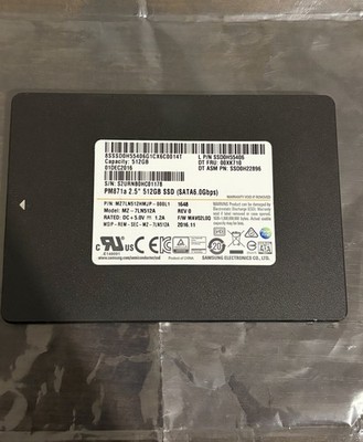Samsung 512GB SSD, SATA, 2.5'' Internal Hard Drive (MZ-7LN5120)