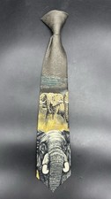 Van Heusen Silk Neck Tie Clip On For Boys Kids Toddler Size 12  Elephants
