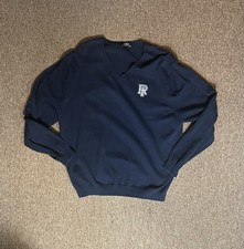 Men  s Vantage long sleeve V-neck sweater Navy Blue