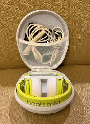 Beats Mixr Headphones On-Ear Neon Yellow Mixer by Dre Case
