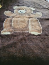 biederlack blanket Brown Teddy Bear Virgin Acrylic Monsanto