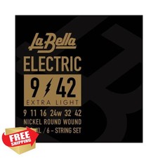 La Bella HRS-XL Extra Light 6-String Electric Guitar Strings 9-42