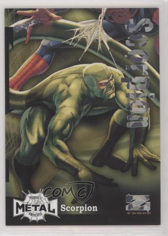 2022 Marvel Metal Universe Spider-Man Z-Force Amazing Rave /62 Scorpion bq7