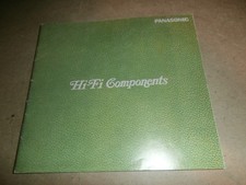 Vintage 1970's Brochure Catalog Panasonic Hi-Fi Components Receivers Turntables