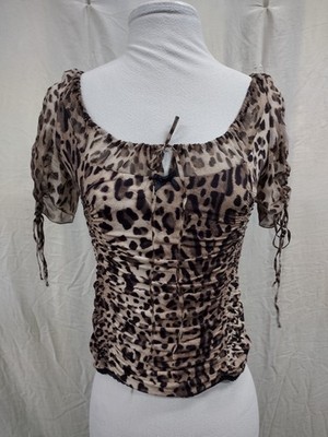 Y2k Leopard Maiden Blumarine Top