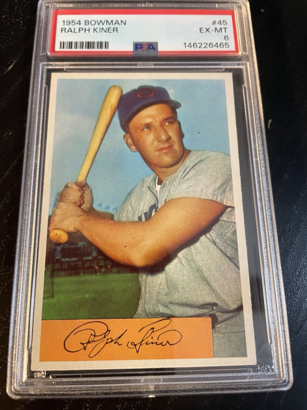 1954 Bowman Ralph Kiner #45 PSA 6 - Great Centering - Newly Graded