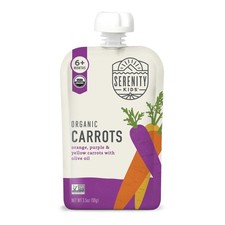 Organic Carrots Medley Baby Food Puree 3.5 Ounce Pouch No Added Sugars