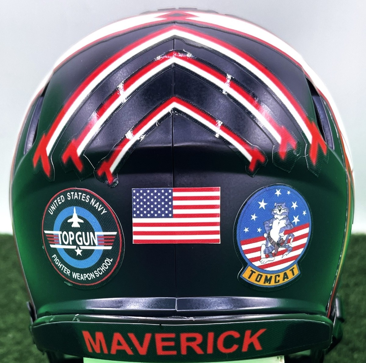 CUSTOM RIDDELL SPEED MINI FOOTBALL HELMET - TOP GUN 