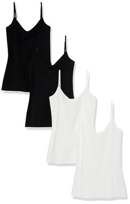 Amazon Essentials Women's Slim-Fit Knit V-Neck Layering Cami (Available in Plus