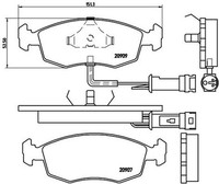 Brembo Bremsbelagsatz Scheibenbremse Prime P 24 007 FüR Scorpio Escort Ford Bng