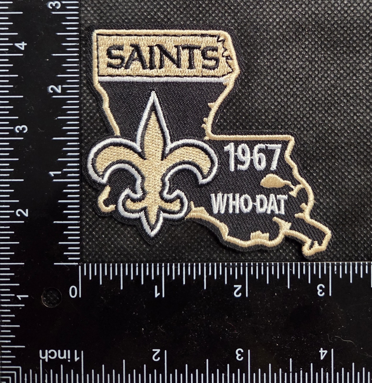 NEW ORLEANS SAINTS NFL FOOTBALL IRON ON EMBROIDERED PATCH SEE PHOTOS