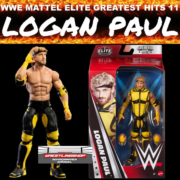 Wwe Mattel Elite Greatest Hits Serie 11 Logan Paul Wrestling Figur Raw Smackdown-image