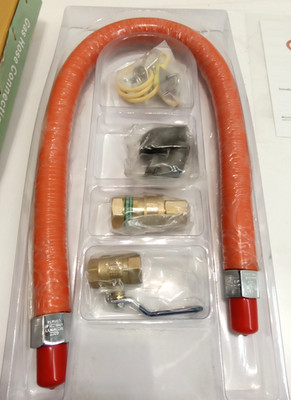 Prepline QD3436 Gas Hose Connector Kit with Quick Disconnect 3/4'' x 36''