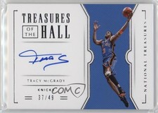 2018-19 Panini National Treasures of the Hall 37/49 Tracy McGrady Auto HOF 6m7