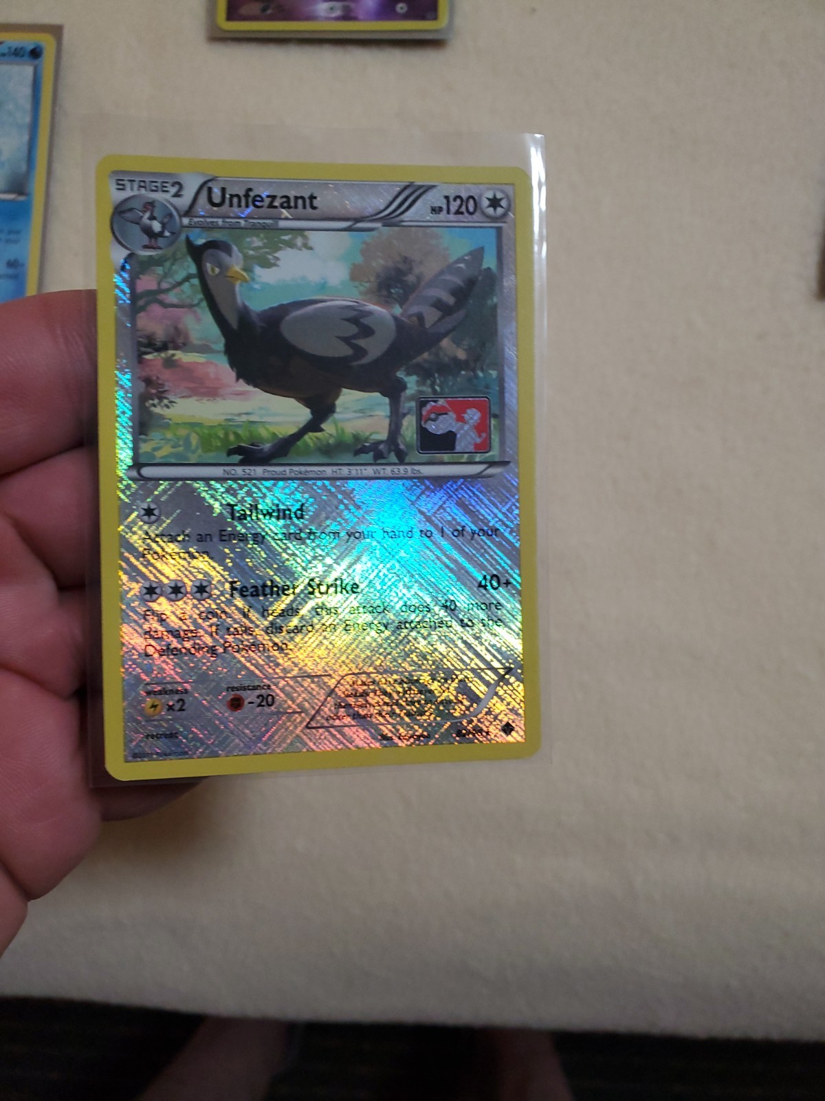Unfezant 82/98 Pokemon League Reverse Holo Crosshatch Promo NM-Mint