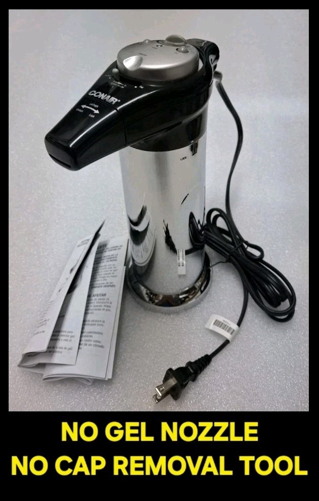 Conair Gel & Lather Heating System HGL11R Chrome Finish Shav