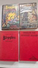 Biggles Vintage Hardback books x4 | Capt W E Johns | 2 Dust Jackets | 1 x 1st Ed