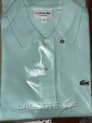 Lacoste Mens Classic Fit Cotton Pique Polo Shirt Lime Green Size 4 Medium