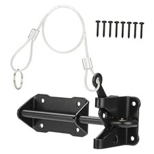 Heavy Duty Automatic Gate Latch for Wooden Fence with Cable Pull, 7-1/2" Self