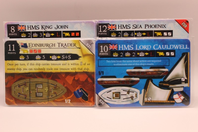 Pirates Lot of 4 4HMS Lord Cauldwell Sea Phoenix Endinburgh Trader King John