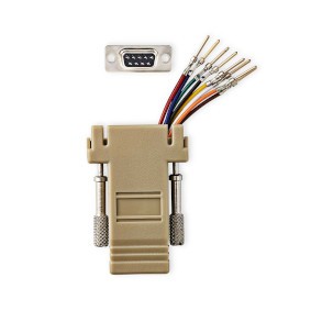 NDS Adattatore seriale  Adattatore  Maschio D-SUB a 9 pin  RJ45 Femmina  Placcat