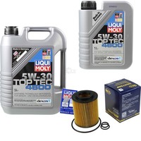 Inspektionskit Filter Liqui Moly ÖL 6L 5W-30 FüR Opel Astra J Caravan 1.7 Cdti