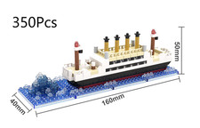 Small Particle Building Block Assembly Toy Titanic Giant Boy Puzzle Cruise Ship